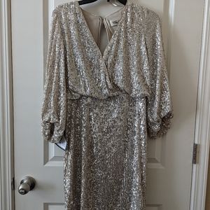 NWT Sequin Dress- gold 4